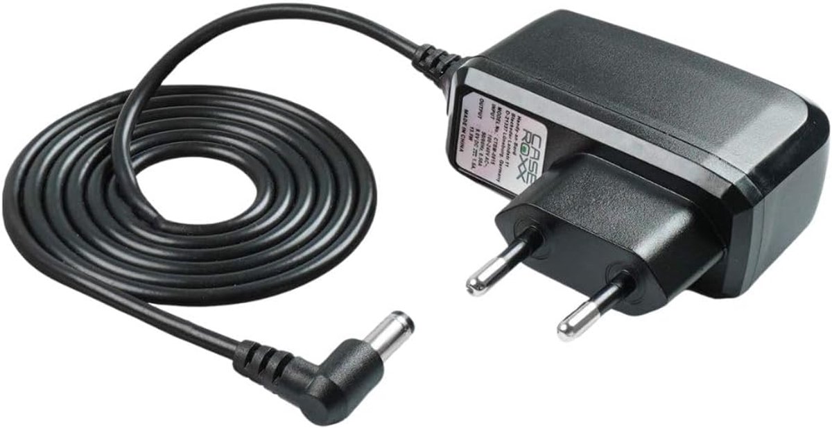 Caseroxx oplader, compatibel oplader voor Toniebox, reservevoeding met EU-stekker en 1 m kabel voor alle Toniebox-modellen