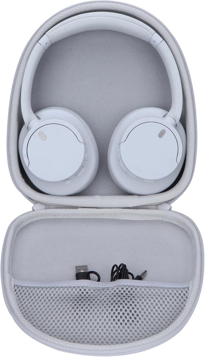 Beschermhoes voor Sony WH-CH720N WH-CH520 WH-CH510 WH-CH710N XB900N WH-CH700N WH-XB910N draadloze Bluetooth Noise Cancelling hoofdtelefoon (wit)