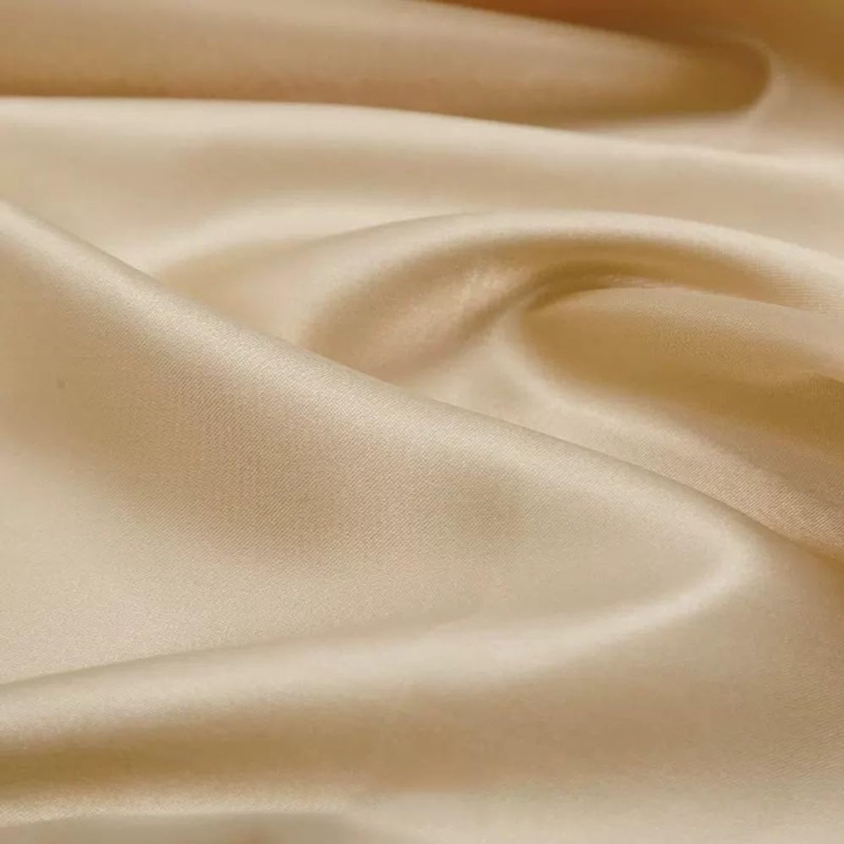 Stof, 2 meter x 150 cm, stof voor naaien, stof, satijn, per meter, decoratieve stof, effen, kledingstof, naaistof voor mode, kleding, cadeau, handwerk, decoratie, licht champagne