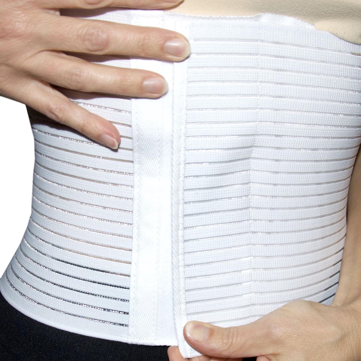 Post-operatieve buikband, uniseks, post-operationele corrector, verstelbare sluiting, L BLANC