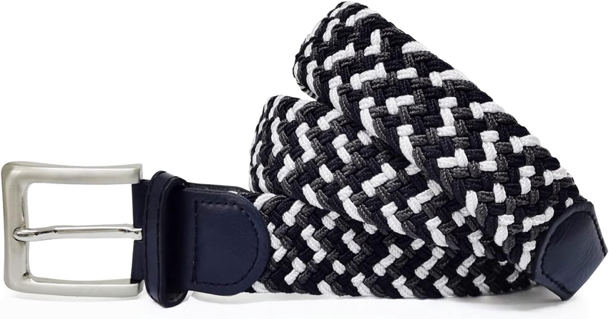 Unisex elastische stoffen riem gevlochten stretchriem rekbare riem voor dames en heren