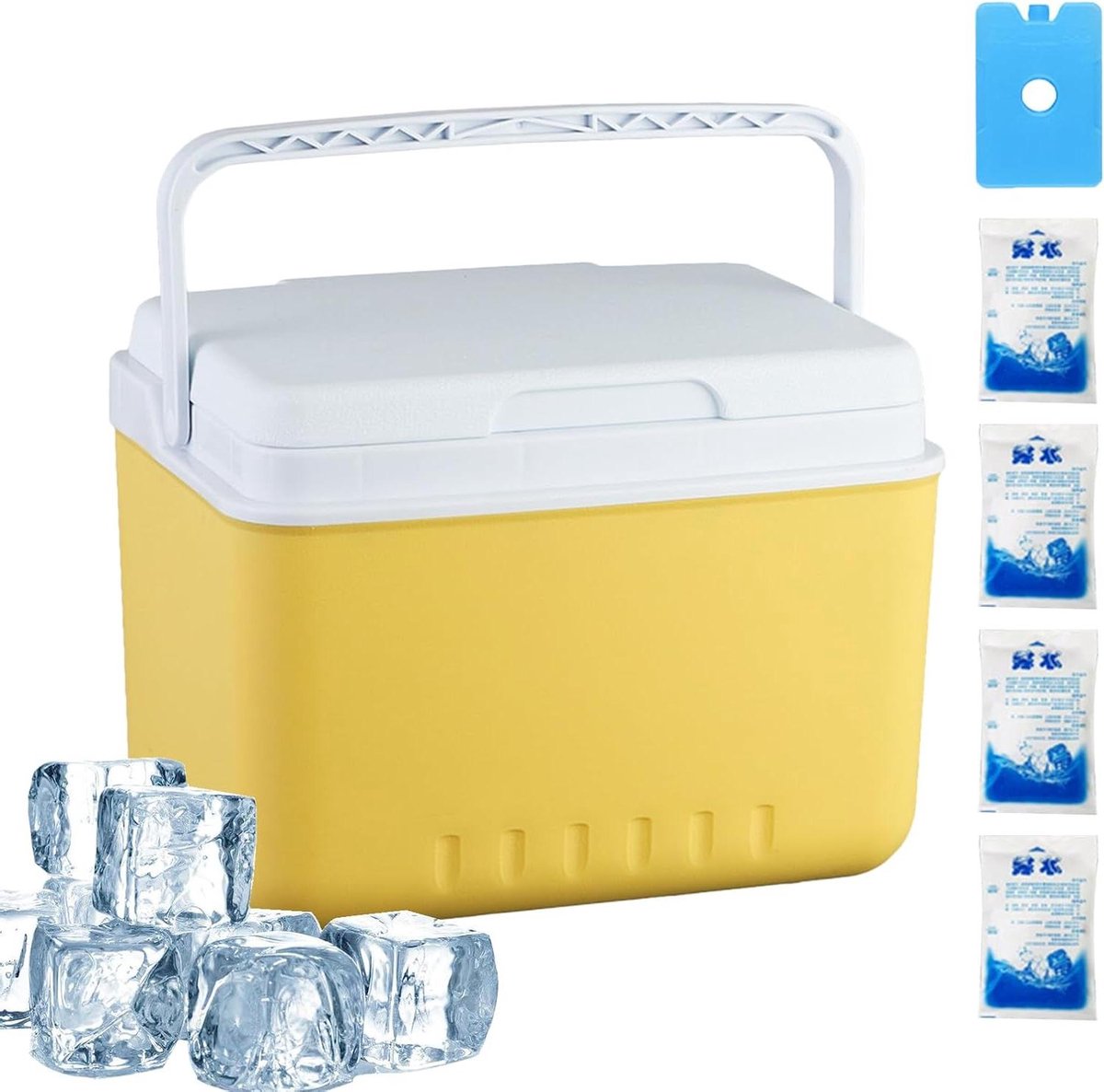 Koelbox Thermobox - Isolatiebox Koeltas - Buitenactiviteiten Opslag - Lek- en Spatwaterdicht - 6L - Grijs