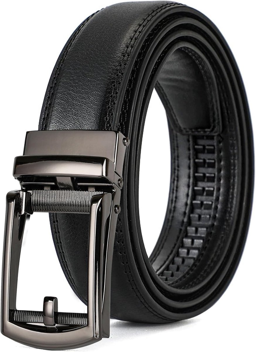 Herenriem 35mm - Echte leren automatische riem - Verstelbaar zonder gaten - SnelShoppen