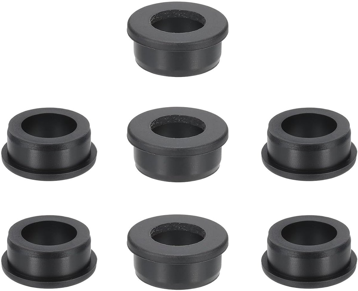 Sluitringen van siliconenrubber, 7 stuks, 32 mm, boorgat, 22 mm binnendiameter, rubberen stop voor bedradingsgaten voor irrigatiesysteem en firewall, zwart