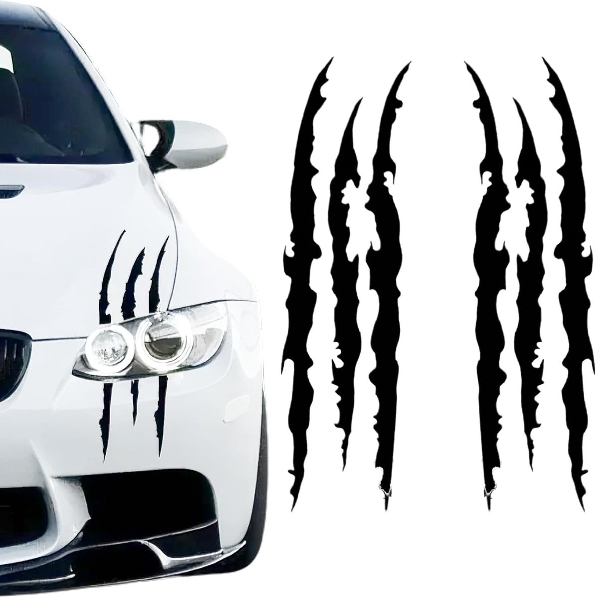 Monsterklauen autostickers, een paar, wilde stijl, monsterklauen-stickers, geschikt voor verschillende voertuigmodellen, autostickers, autostickers, tuning-sticker, tuning