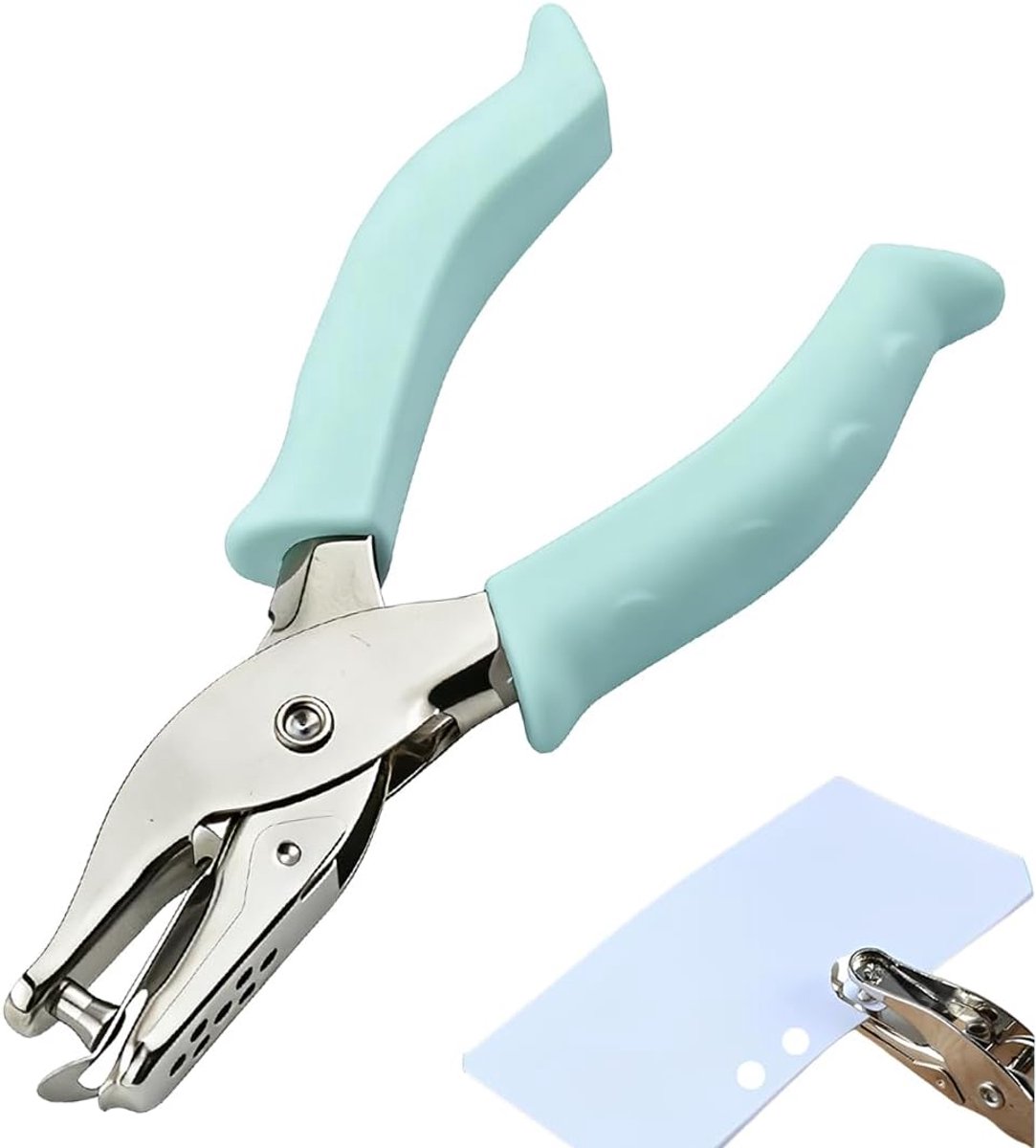 Perforator met een gat, perforator voor cirkels, gatdiameter 6 mm, perforator voor roestvrij staal, gereedschap, voor knutselwerk, cadeaulabels, scrapbooking, doe-het-zelf handwerk