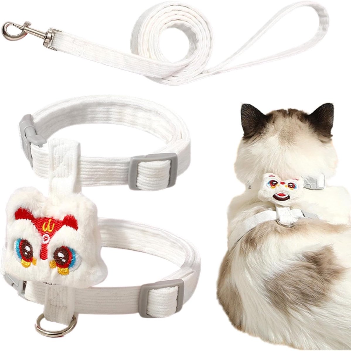 Hondenvestharnas, Anti-ontsnapping kittenborstriemen, Verstelbare kattenborsthardheid, huisdierbenodigdheden voor buitenkleding voor wandelen, joggen, training