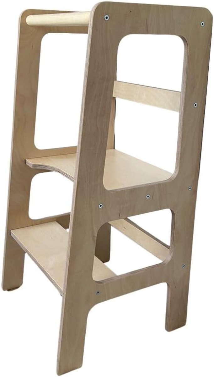 Montessori leertoren houtkleur