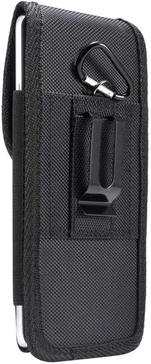 Belt Holster with Metal Clip and Card Holder voor Tecno Mobile Camon 15 Pro (2020) - Black