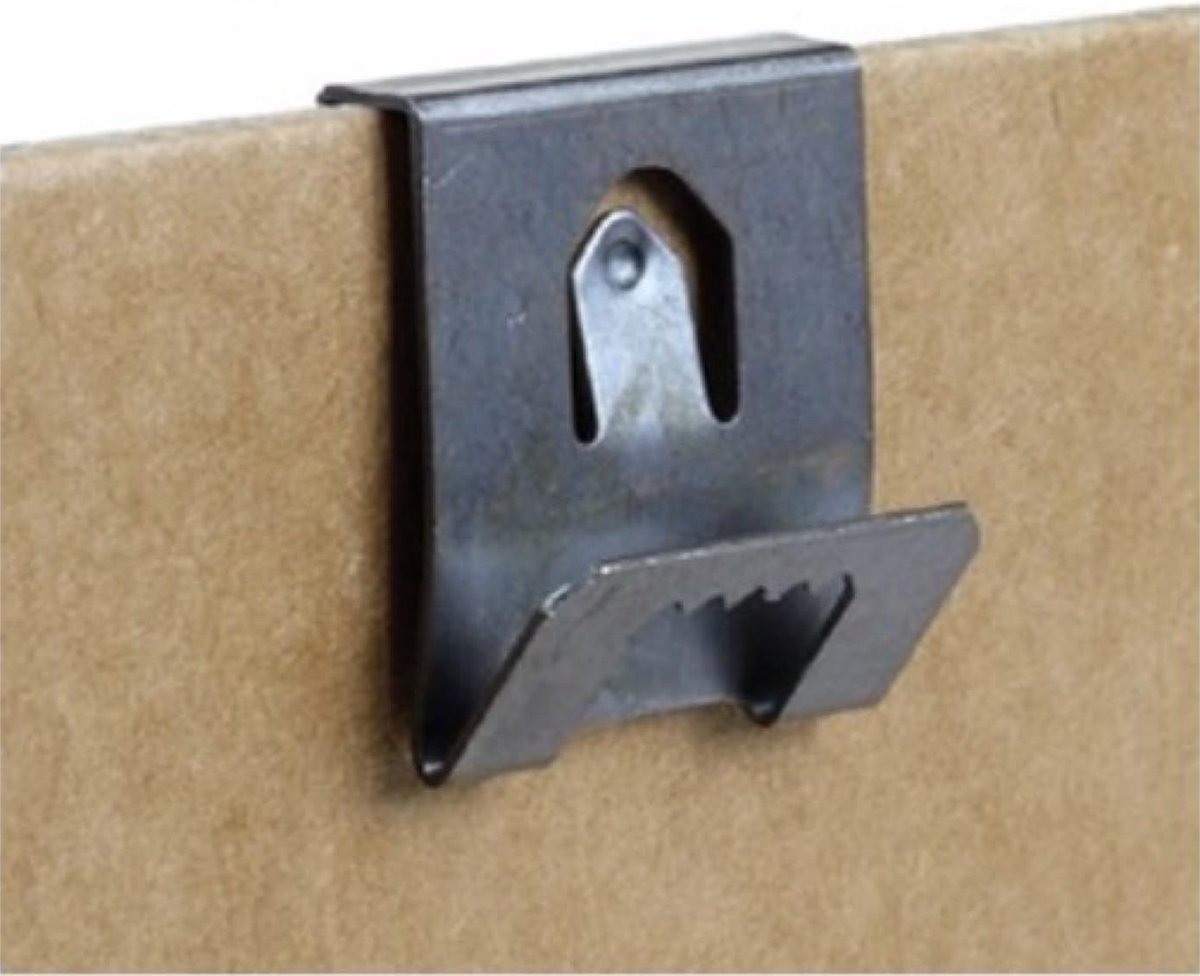 Clip foto haakjes 20 stuks - Geschikt voor achterplaten 2-3 mm - Inclusief zaagbladhouder - ShopVlot