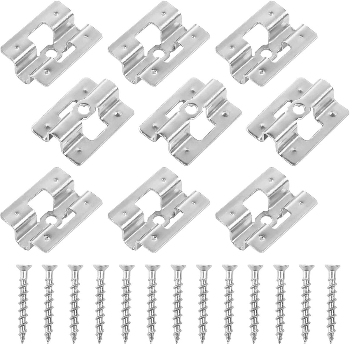 Patio clips 100pcs - RVS fixing clips - Verborgen afstandhouders - Voor het leggen van vloer - ShopVlot