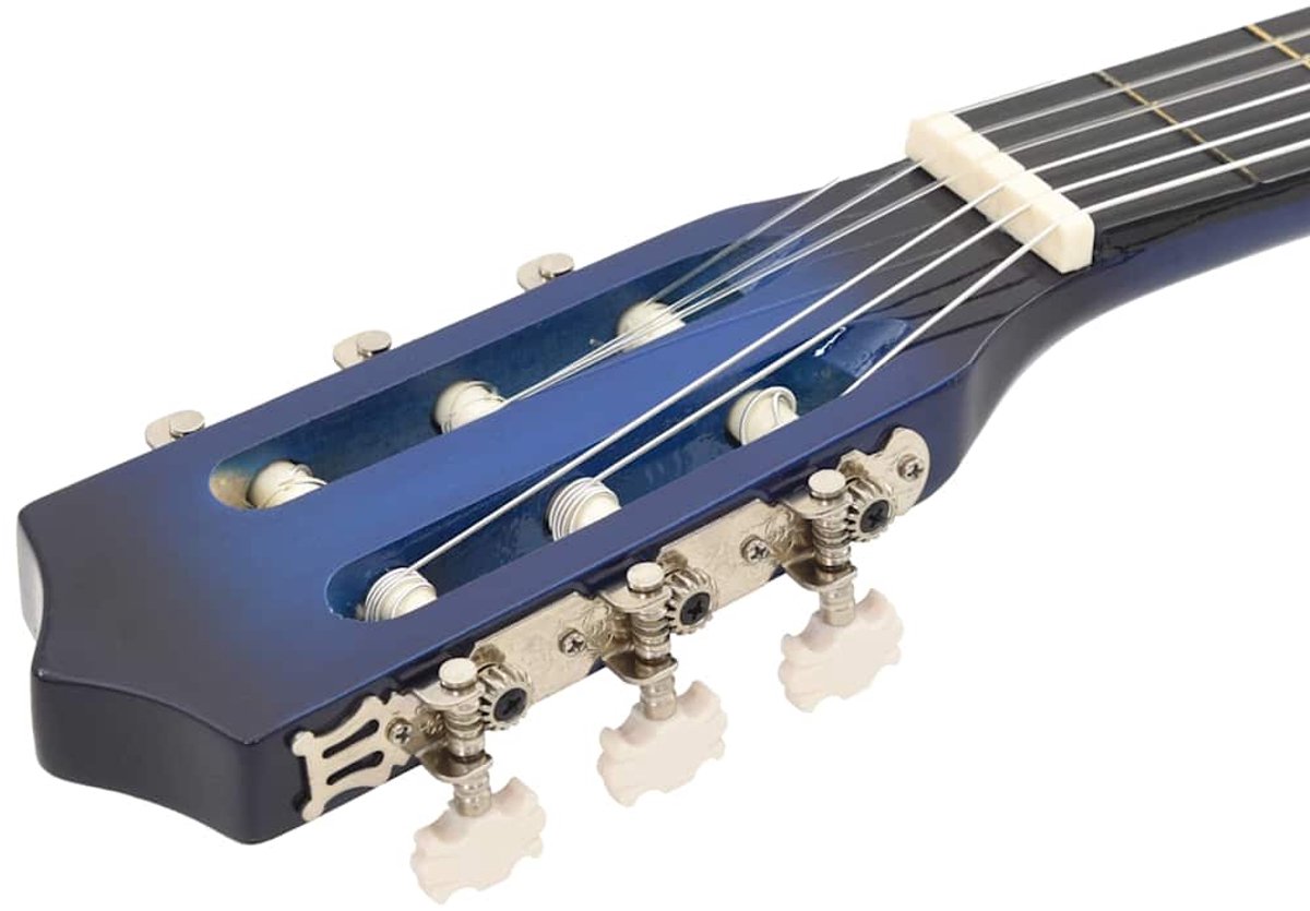 vidaXL - Gitaar - cutaway - met - 6 - snaren - western - klassiek - 38" - getint - blauw thumbnail 3