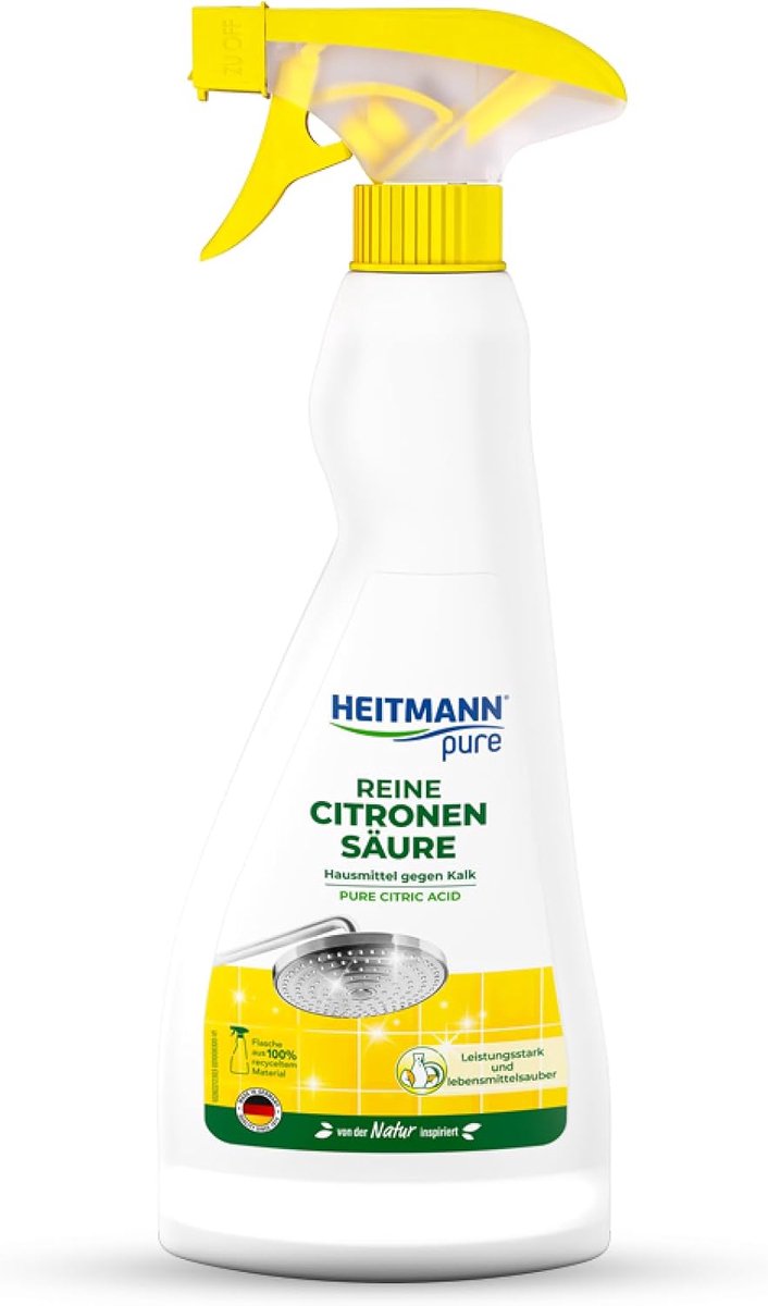 Citroenzuur vloeibaar 500 ml - puur - reinigend - ideaal voor ontkalken - ShopVlot