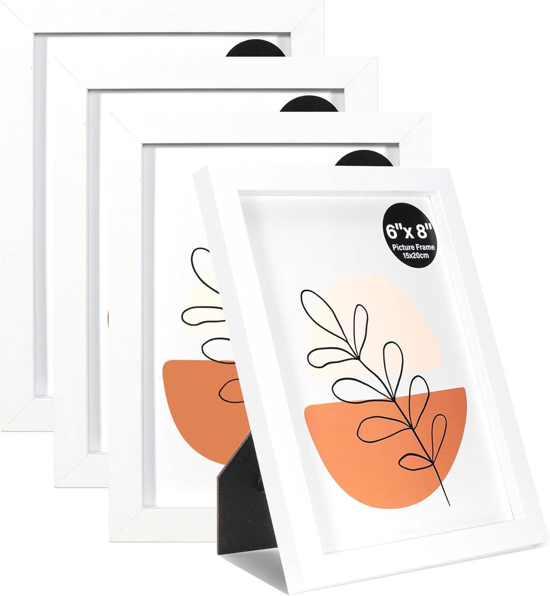 Fotolijst set van 4 - 15 x 20 cm - acrylglas - horizontaal of verticaal voor wanddecoratie - ShopVlot