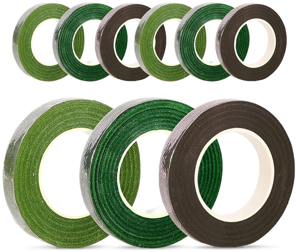 Crêpeband 243 m - zelfklevend - 3 kleuren - ideaal voor boeketten en arrangementen - ShopVlot