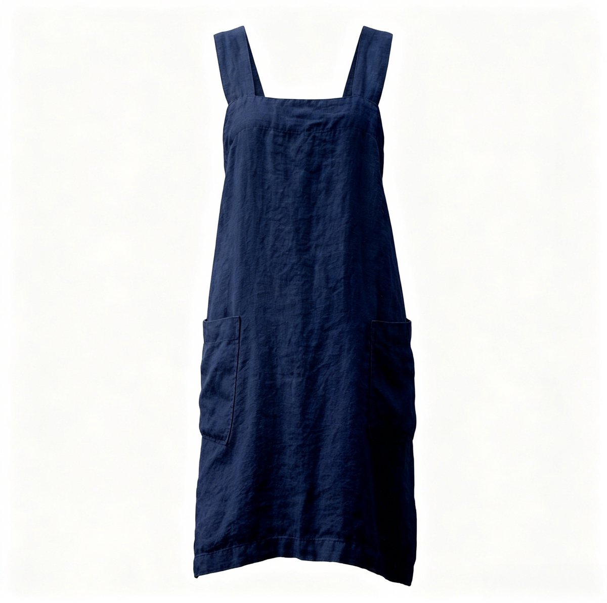 Casalora Schort met Gekruiste Rug voor Vrouwen met Zakken Schort voor Werk Tuinieren Koken Schilderen Bakken - Unisex - Lengte:96.7 / Borst: 98 - L - Marineblauw