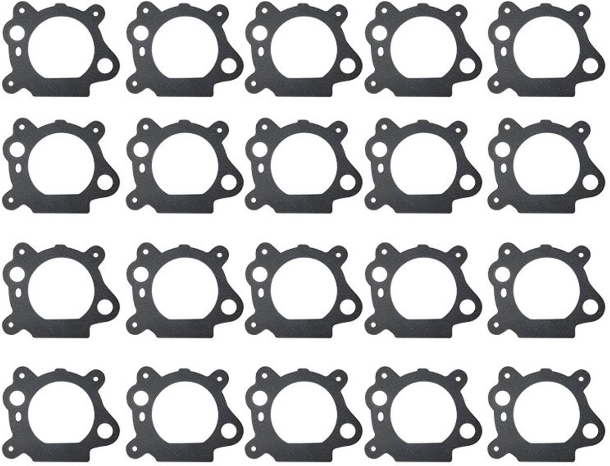 20-stuks Carburateurpakking - Carburateurpakking voor grasmaaier - Carburateur Seal Pakking voor Briggs & Stratton Motoren - Zwart