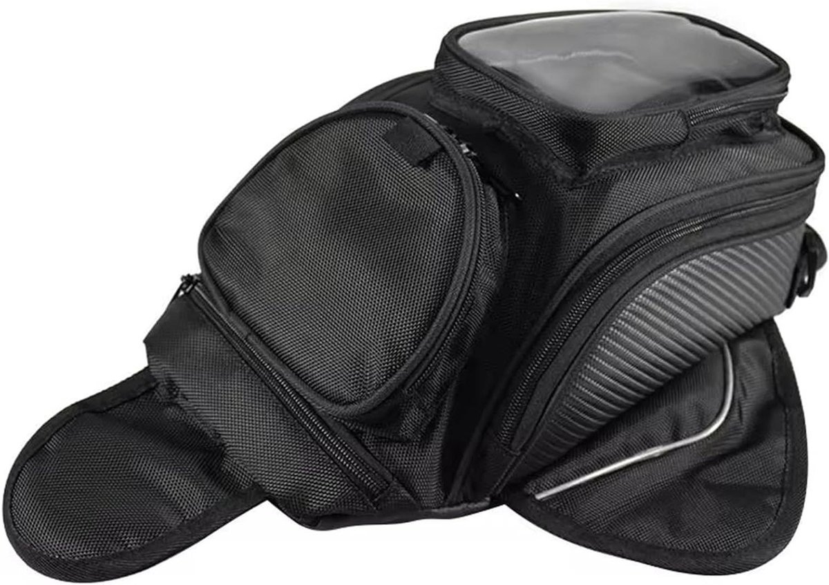 Motor Zadeltassen - Motorfiets Bagage - Reizen Op Motor - Volledig Waterdicht - 32 x 18 x 13 cm - Zwart