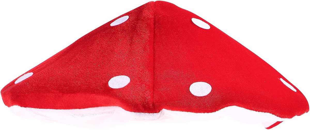 Paddenstoelhoed cosplay kinderen paddenstoelhoed rood & wit gestippeld paddenstoel pluche nieuwigheid hoed kostuum accessoires voor kinderen of volwassenen