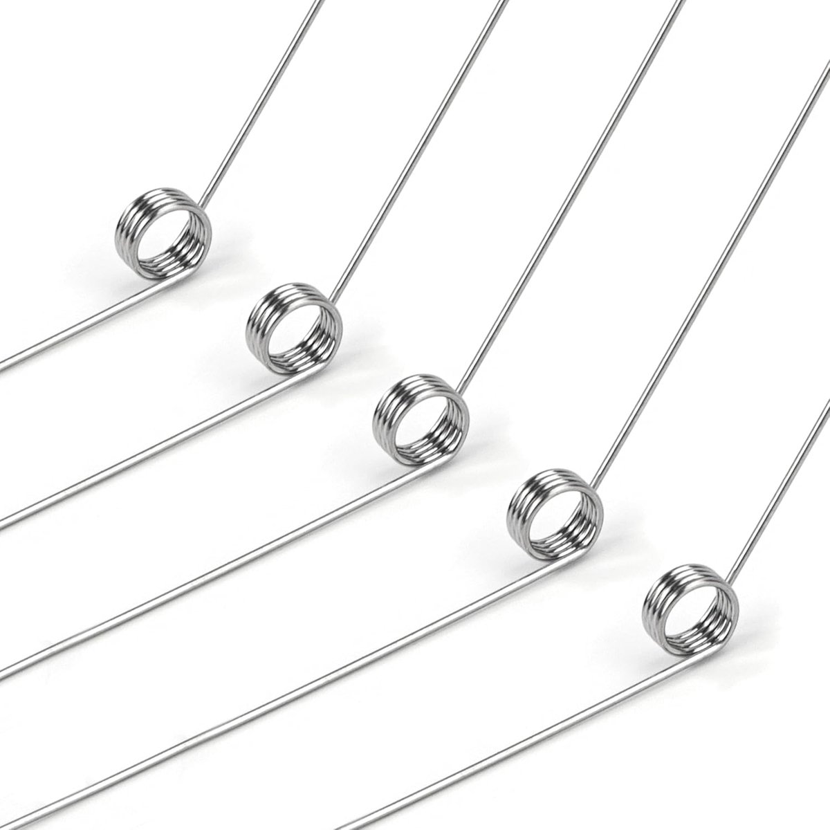 Torsieveren van roestvrij staal draaddiameter 0,4 mm binnendiameter 3 mm armlengte 30 mm hoek 135° 4 omwentelingen links 0,4 x 3 x 30 mm