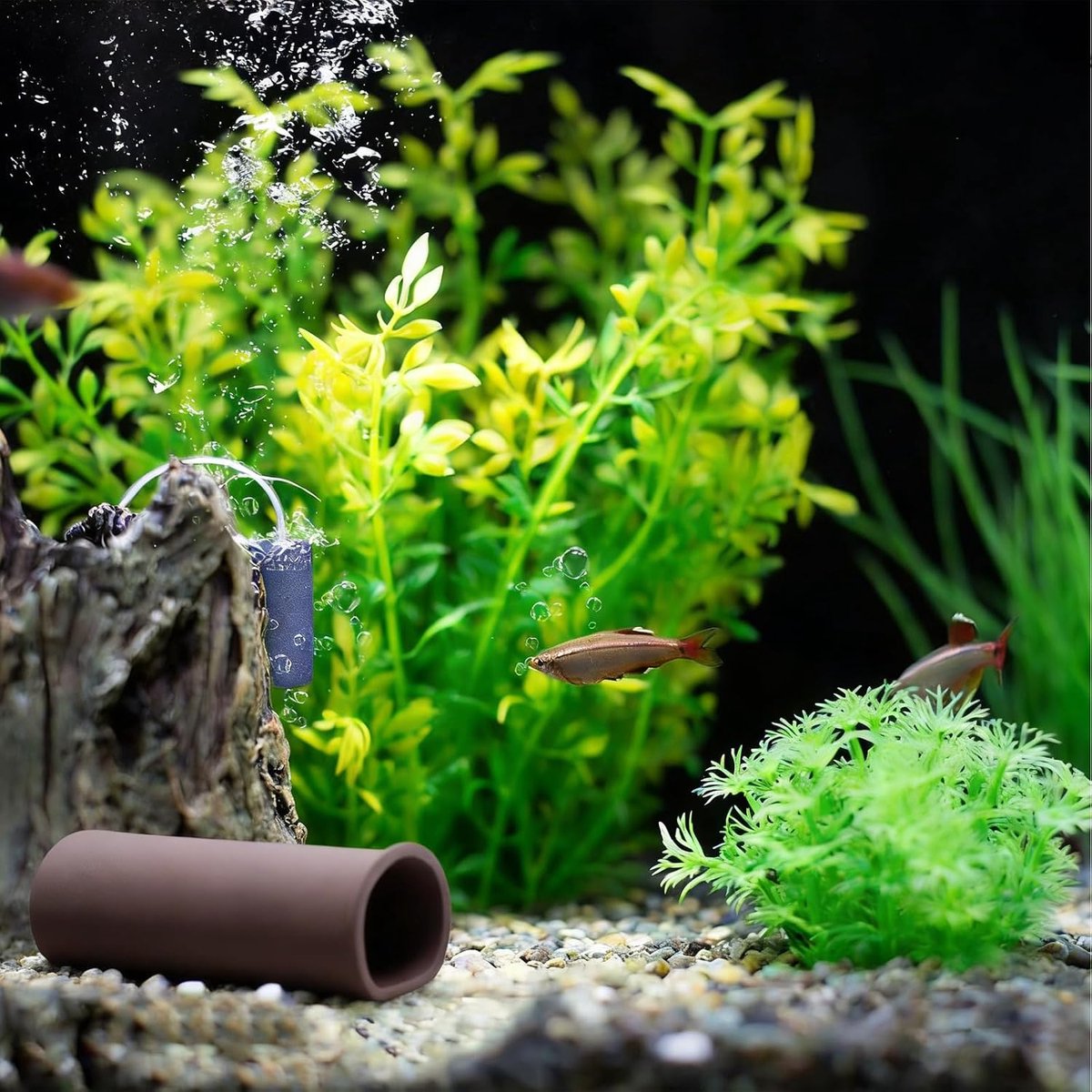 Schuilplaatsen, 11 x 4 cm, schuilplaats voor vissen, Zisha-klei visgrot, grot voor vissen, kat, garnalen, natuurlijk accessoire voor aquarium