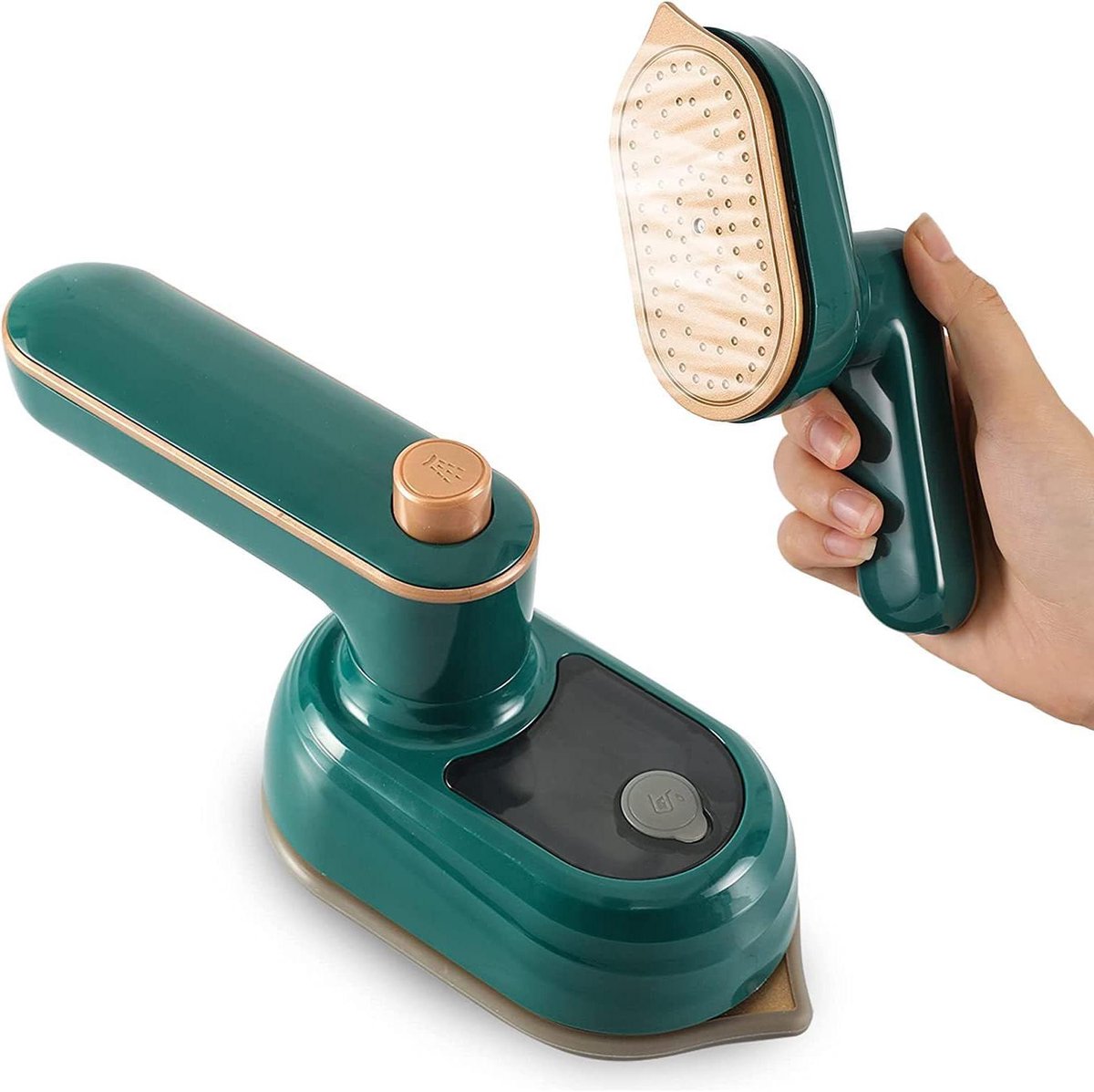 Draagbare Stoomstrijkijzer - Handstomer Kleding - Kreukvrije Kleding - Automatische Uitschakeling - 310 Gram - Groen