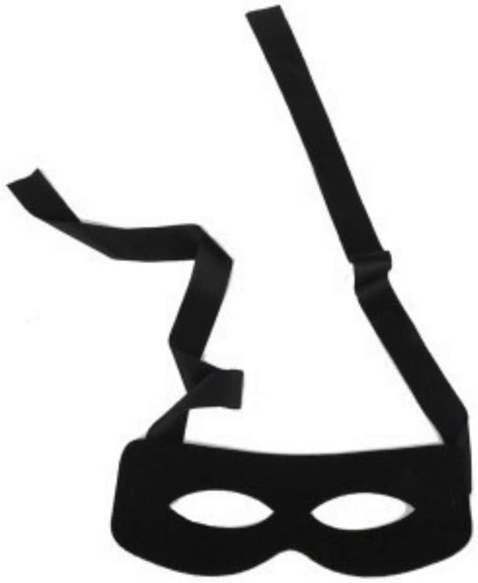 Halloween masker Zorro - half gezichtsmasker - rolspel - perfect voor kostuumfeest - SnelShoppen
