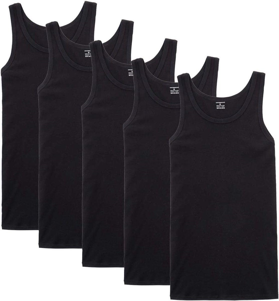 Heren Tanktop 3/5 Pack - 100% Katoen - Krimpt Niet, Kleurvast - Ideaal voor Onderkleding - SnelShoppen