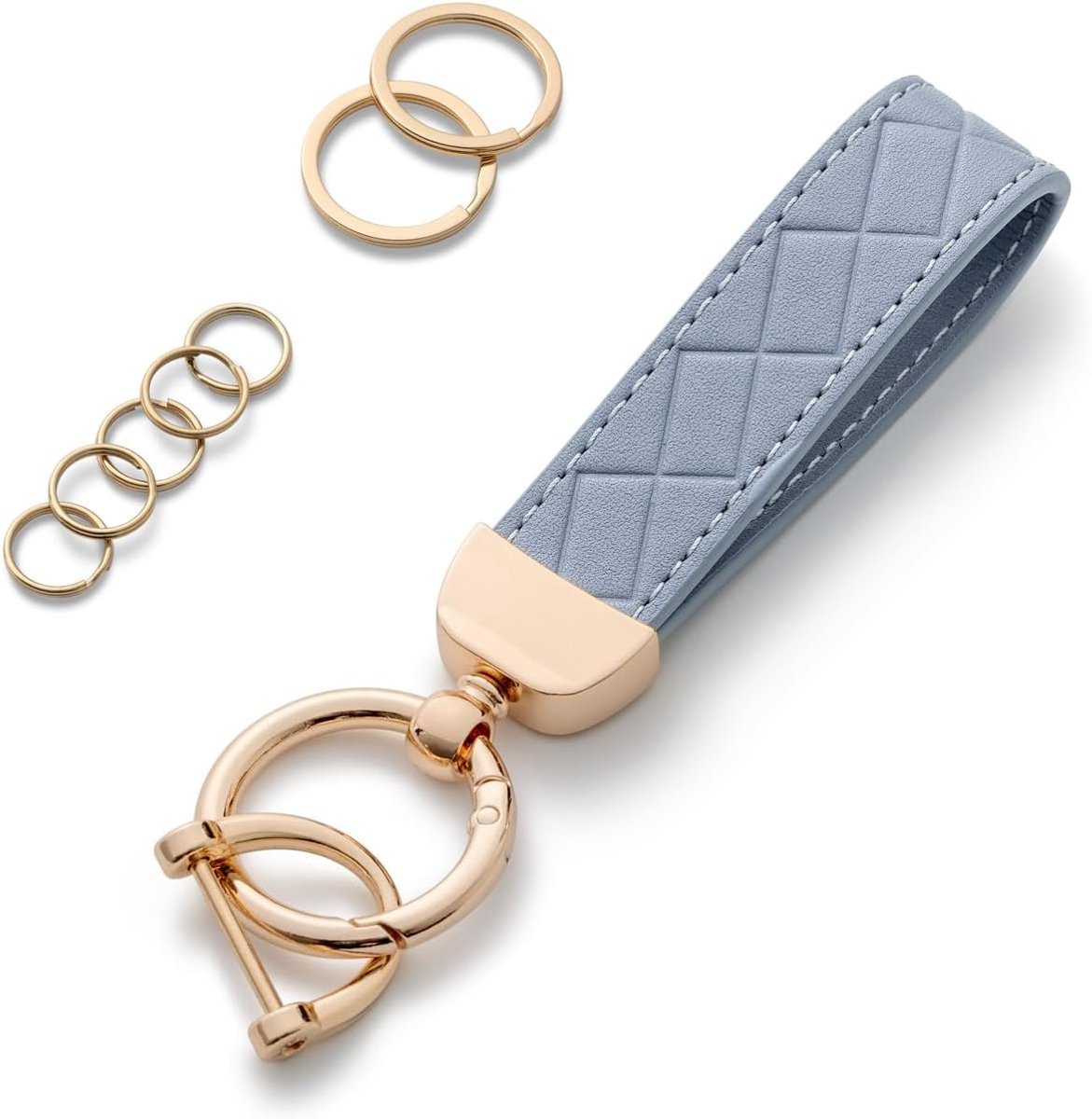 Sleutelhanger dames - leren sleutelhanger - stijlvol design - ideaal voor autokeys - SnelShoppen