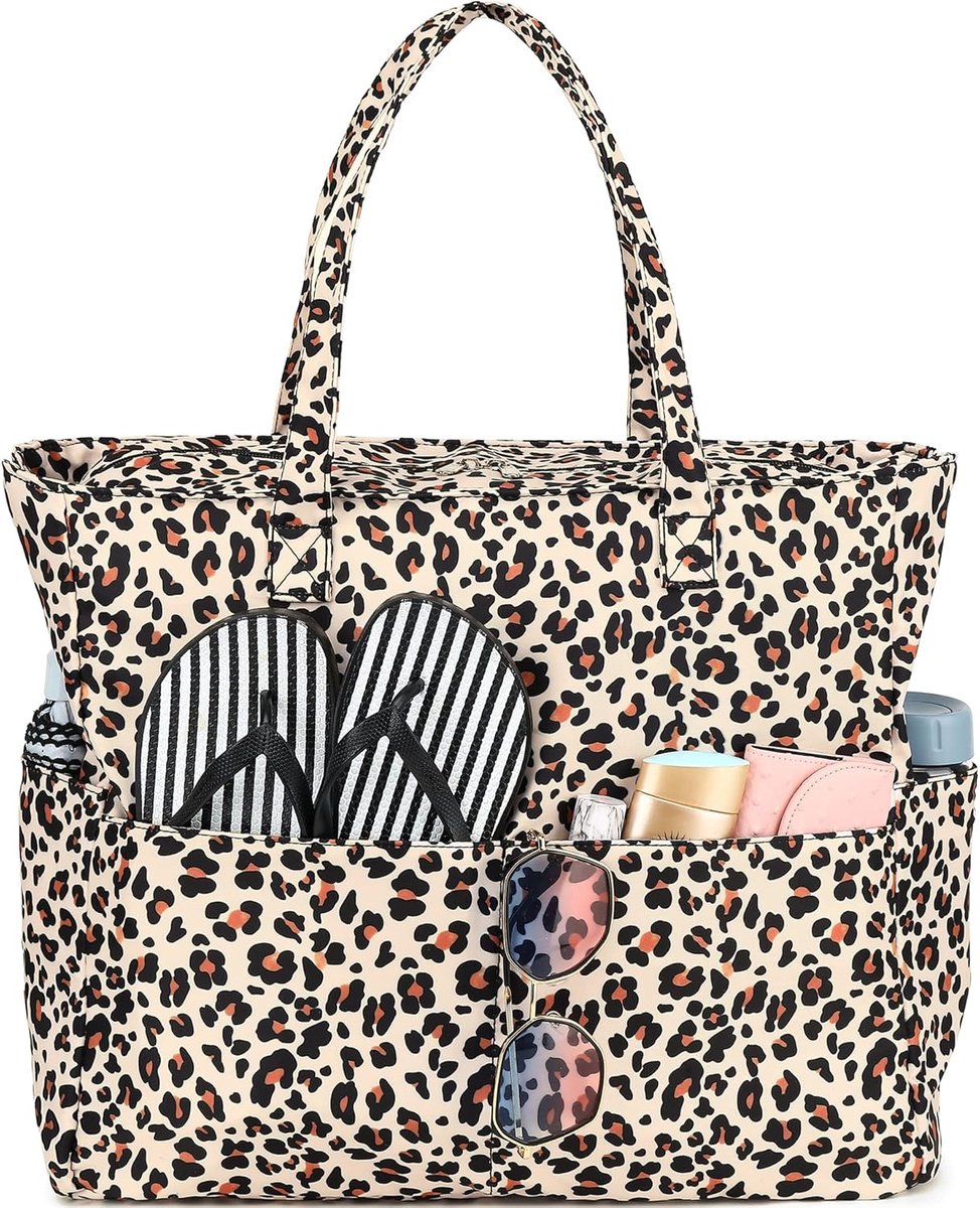 Beach Tote Bag - Grote maat - Waterafstotend materiaal - Ideaal voor op het strand - SnelShoppen
