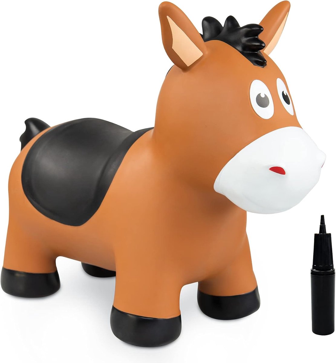 Springdier, springpaard, springdieren, springdieren, opblaasbare dieren voor kinderen, springen, speelgoed om te rijden voor peuters, springspeelgoed voor jongens en meisjes van 1 tot 6 jaar