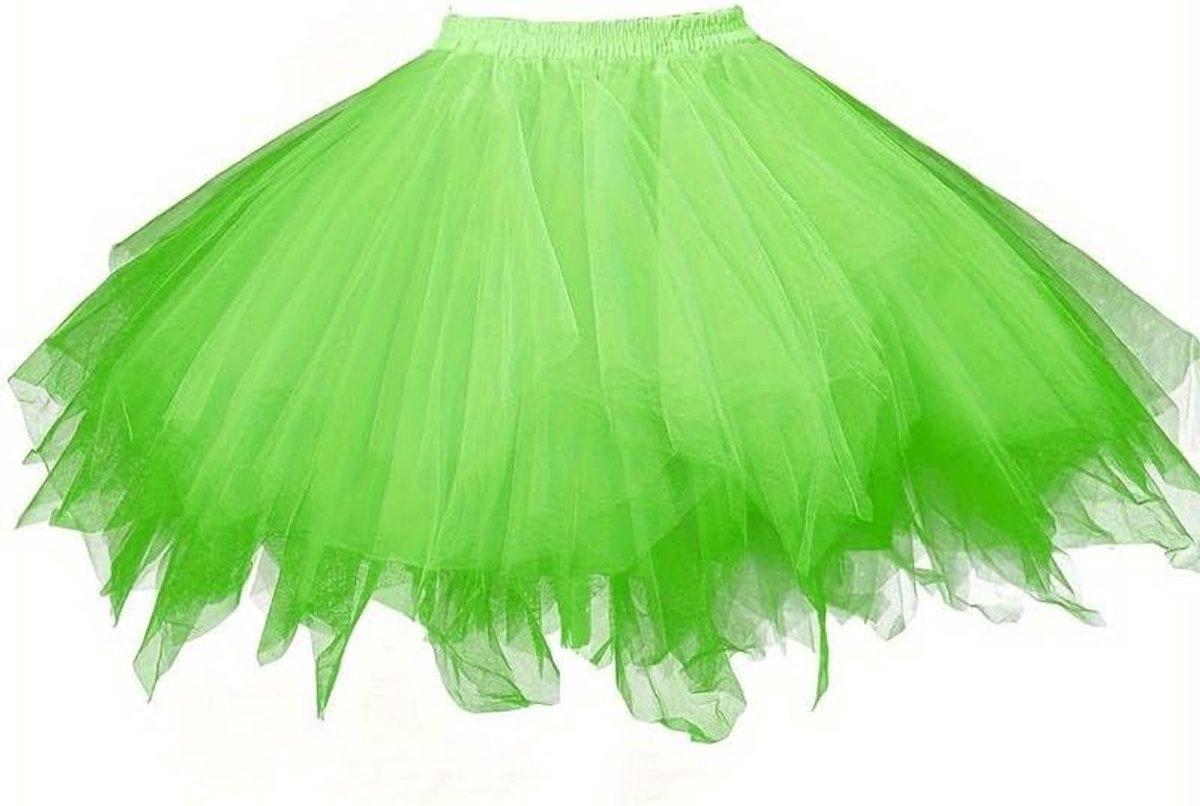 Volwassen Vrouwen 80's Tutu Rok Gelaagde Tule Petticoat Halloween Tutu