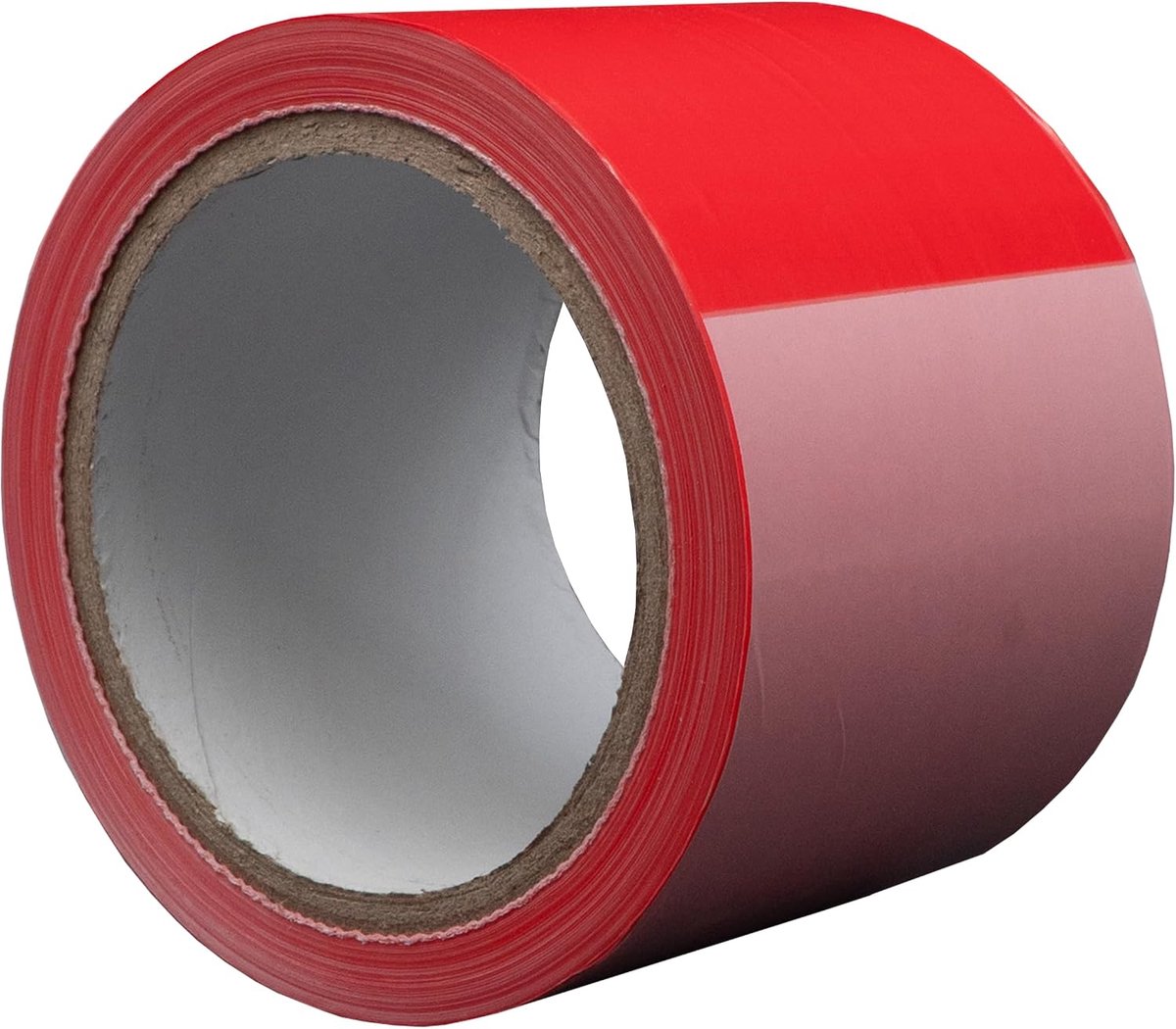 Barrier tape 75mm x 100m - rood-wit geblokt - polypropyleen - markeren van gevaarlijke zones - SnelShoppen