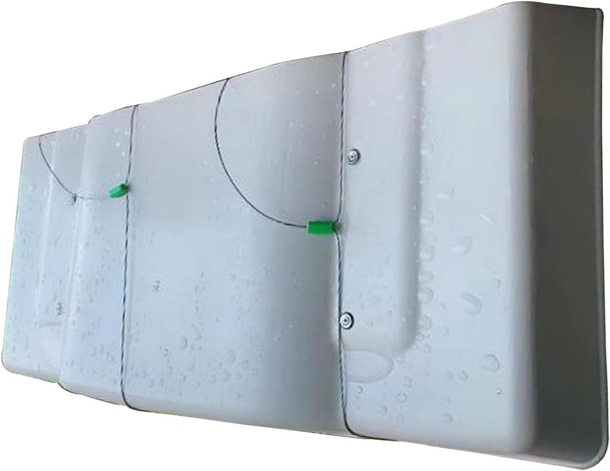 Airconditionereenheid en warmtepompafdekking, airconditioningafdekking for buiten, (3 mm PVC) for mini-split-warmtepomp met weerbestendig (Color : Wit, Size : 43.3x17.7in)