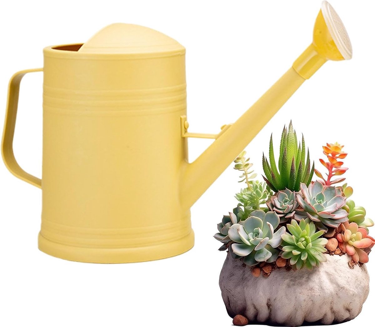 Gieter Sproeikop met fijne waternevel inbegrepen | Lange tuit planten gieter Geschikt voor Gazon, Terras, Achtertuin, alsook voor Oudere Tuiniers, Hoveniers en Buren