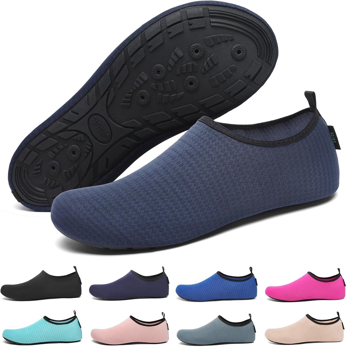 7 drainagegaten, sneldrogend, antislip, badschoenen voor heren en dames, maat 36-47