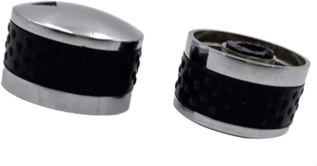 Star Universele gasgrill controle metalen knop, geschikt voor alle soorten apparaten die met een "D" type as in 8,0 mm, pak van 2