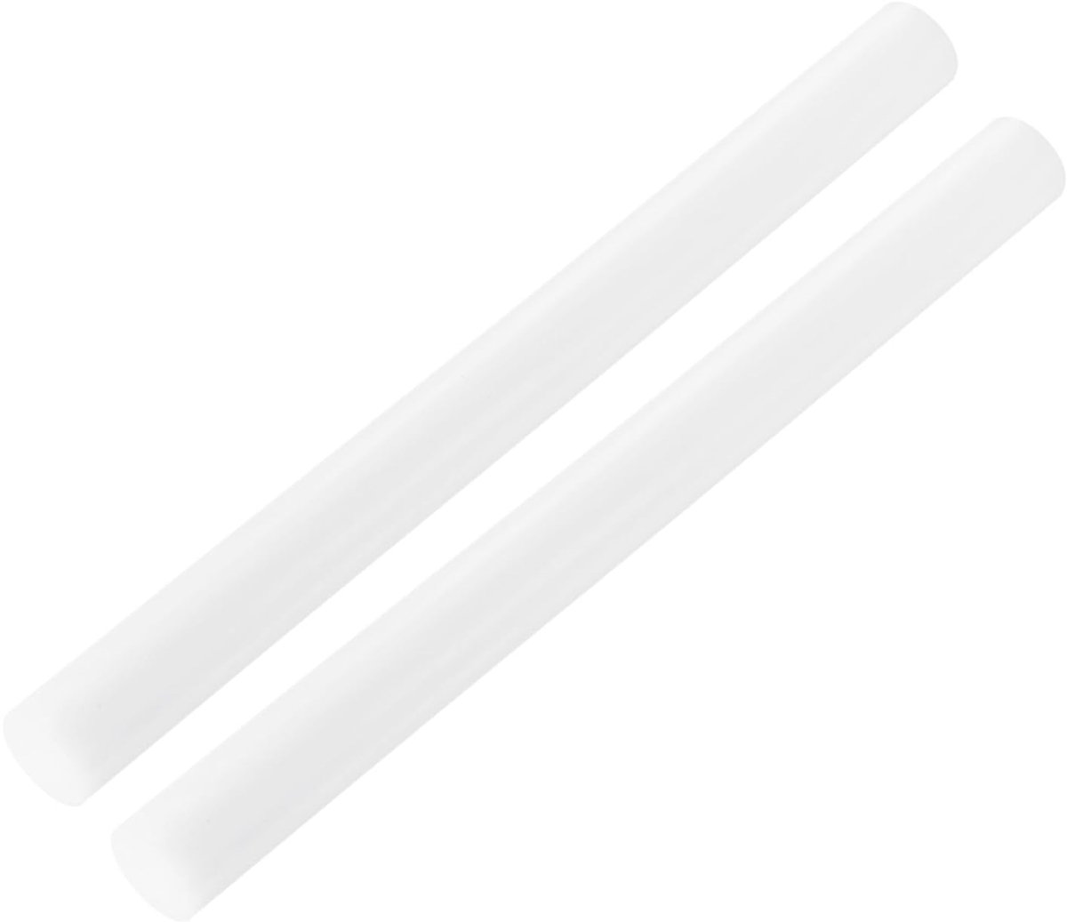 ABS kunststof stang ronde staaf 25 mm x 300 mm wit voor doe-het-zelf modelmateriaal, architectuurmodelbouw, doe-het-zelf zandtafel, verpakking van 2 stuks