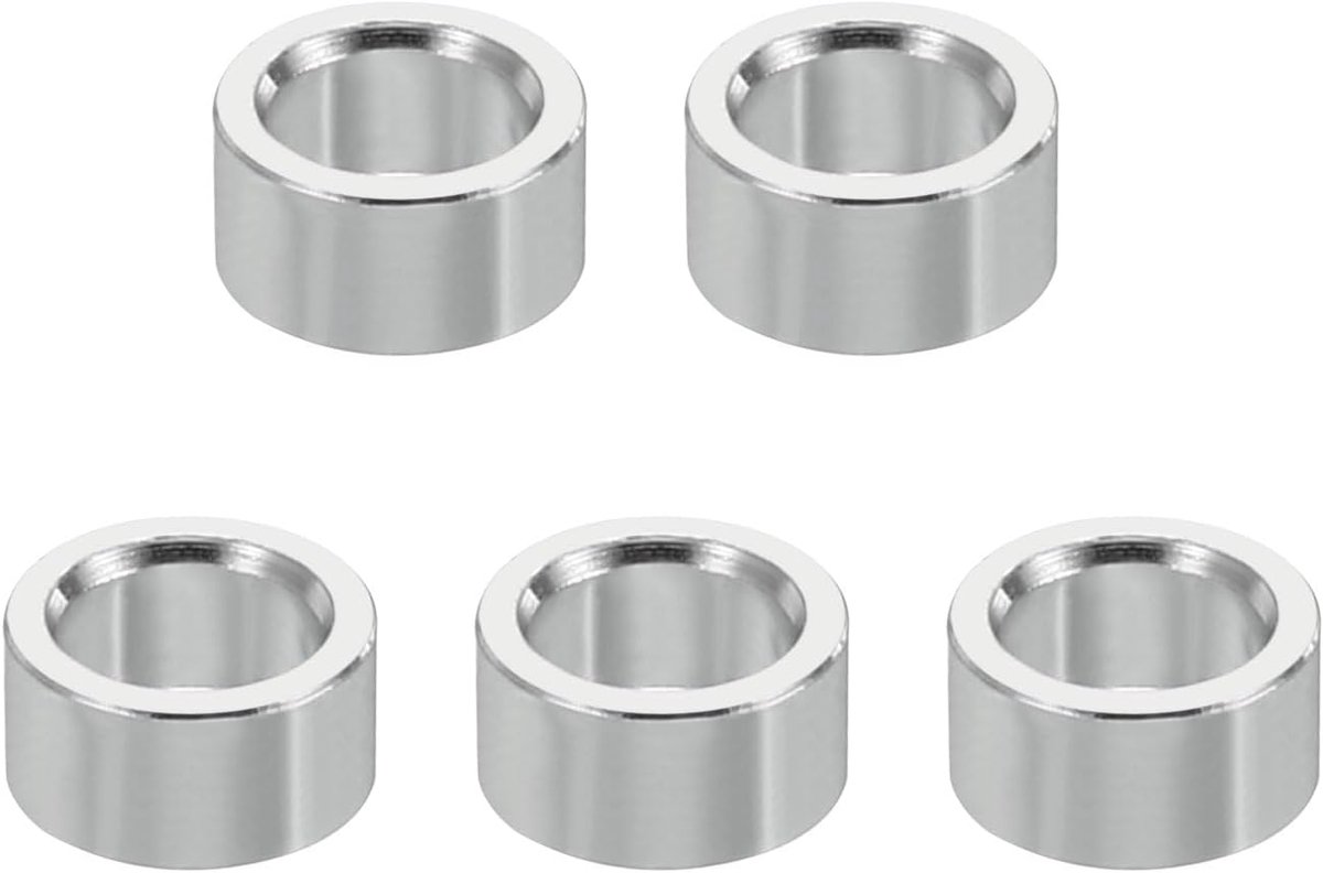 M4 Aluminium Spacers, 5 Stks Metalen Spacer Aluminium 4.1mm ID x 6mm OD x 3mm L Aluminium Spacer Schroef Standoff Ronde voor 5/32 "of M4 Schroefbouten
