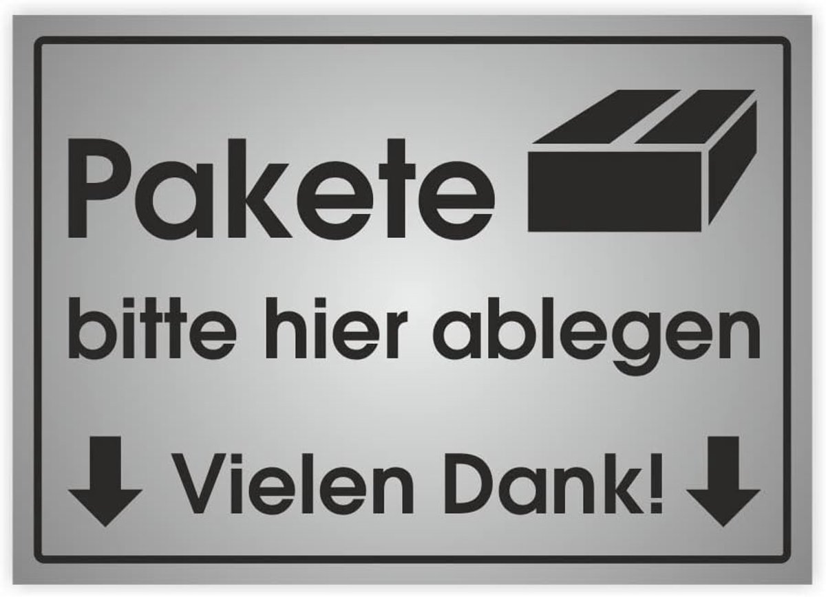 Stickerbord 100 x 70 mm - zelfklevend PVC - weerbestendig - eenvoudig te installeren - ShopVlot