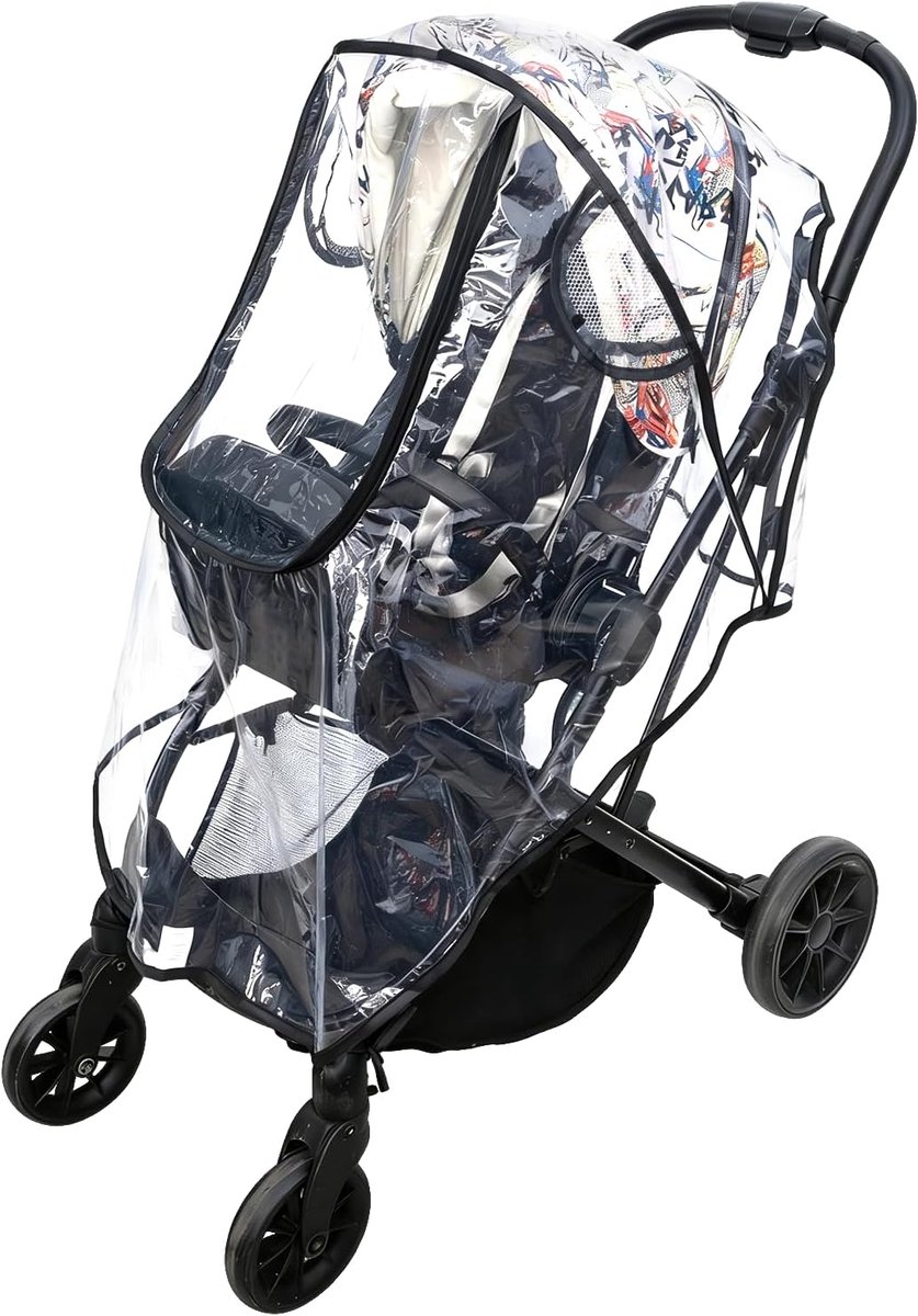 Buggy regenhoes - universele maat - waterdicht - beschermt tegen regen - ShopVlot