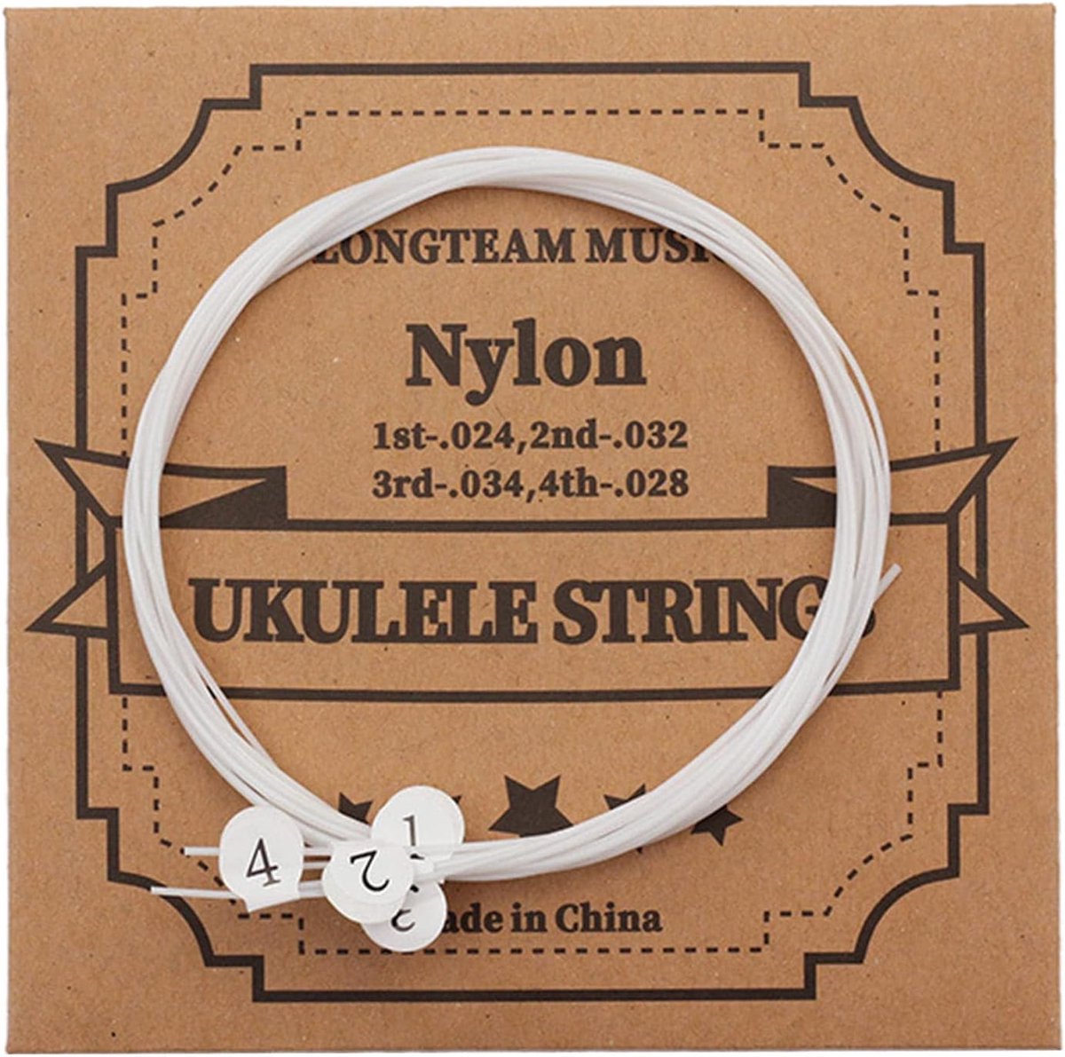 Ukelele snaren set 4 stuk - helder nylon - vervangende onderdelen - ideaal voor oefenen - ShopVlot