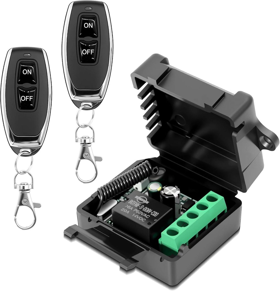 Draadloze afstandsbediening schakelaar - 220V 230V - 1 kanaal RF radio controle - tot 30 meter bereik - ShopVlot