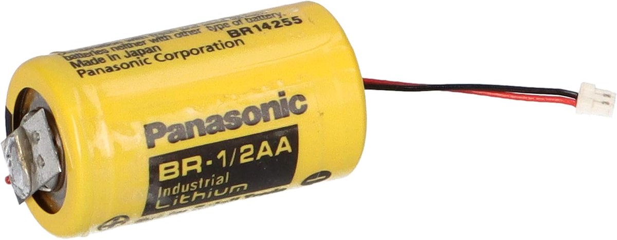 Lithium batterij 3V 1/2 AA - met kabel en plug - geschikt voor Winkhaus blueCompact - 1000mAh - ShopVlot