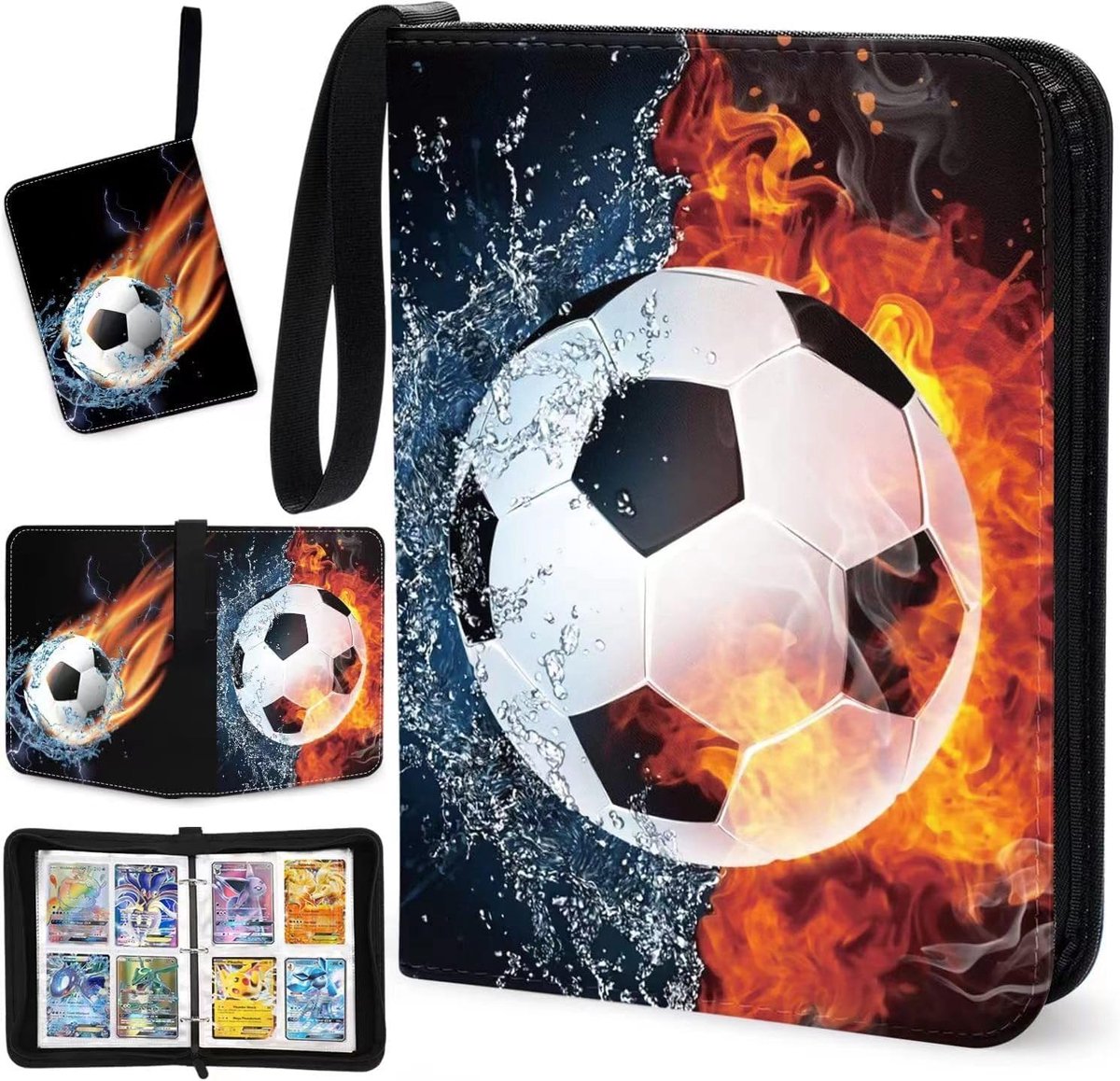 Voetbalkaart album 400 kaarten - waterdicht en stevig - 50 pagina's voor veilige opslag - ideaal voor verzamelaars - ShopVlot