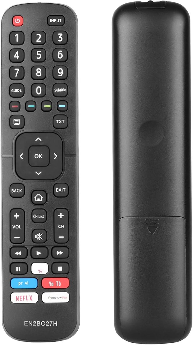 Afstandsbediening EN2BO27H - Vervangingsmodel - Compatibel met Hisense TV - Inclusief PrimeVideo en YouTube - ShopVlot