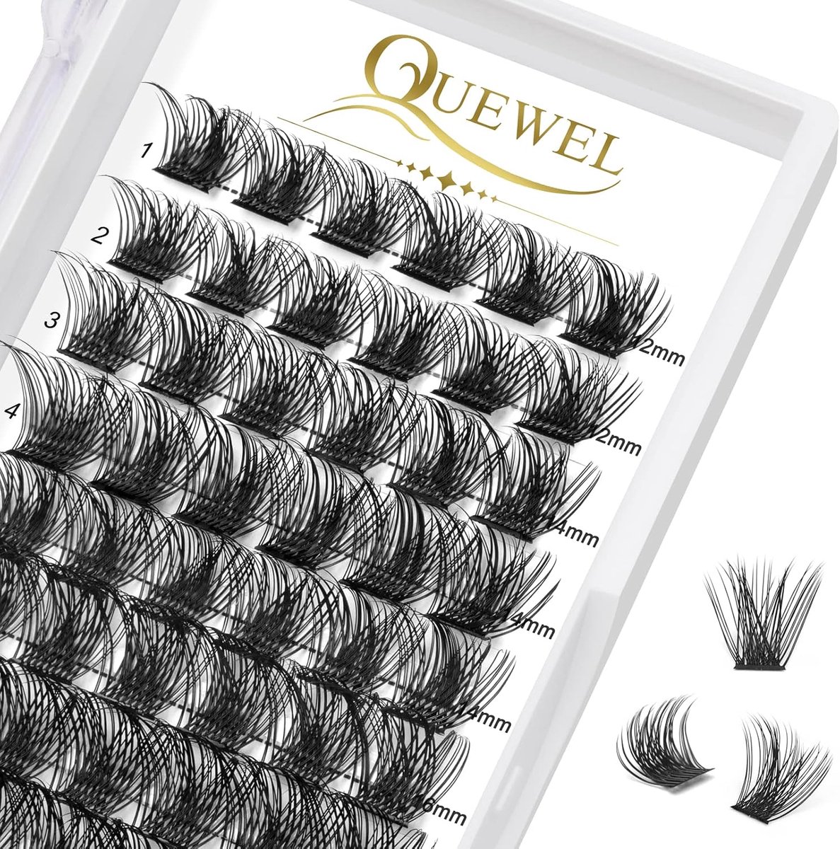 Wimpers Individueel - Cluster Wimpers - Mega D Krul MIX12-18 - Perfecte Oogmake-up - ShopVlot