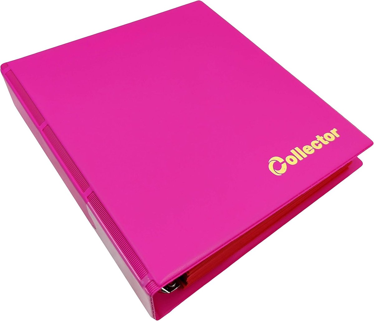 Muntalbum voor 200 munten - pastelroze - met pagina's en index - ideaal voor verzamelaars - ShopVlot
