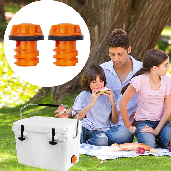 Koelbox Afvoerplug - Koeler Stop Drain Plug - Koelbox Lekvrij Houden - Met Afdichtring van Koelbox. — afbeelding 2