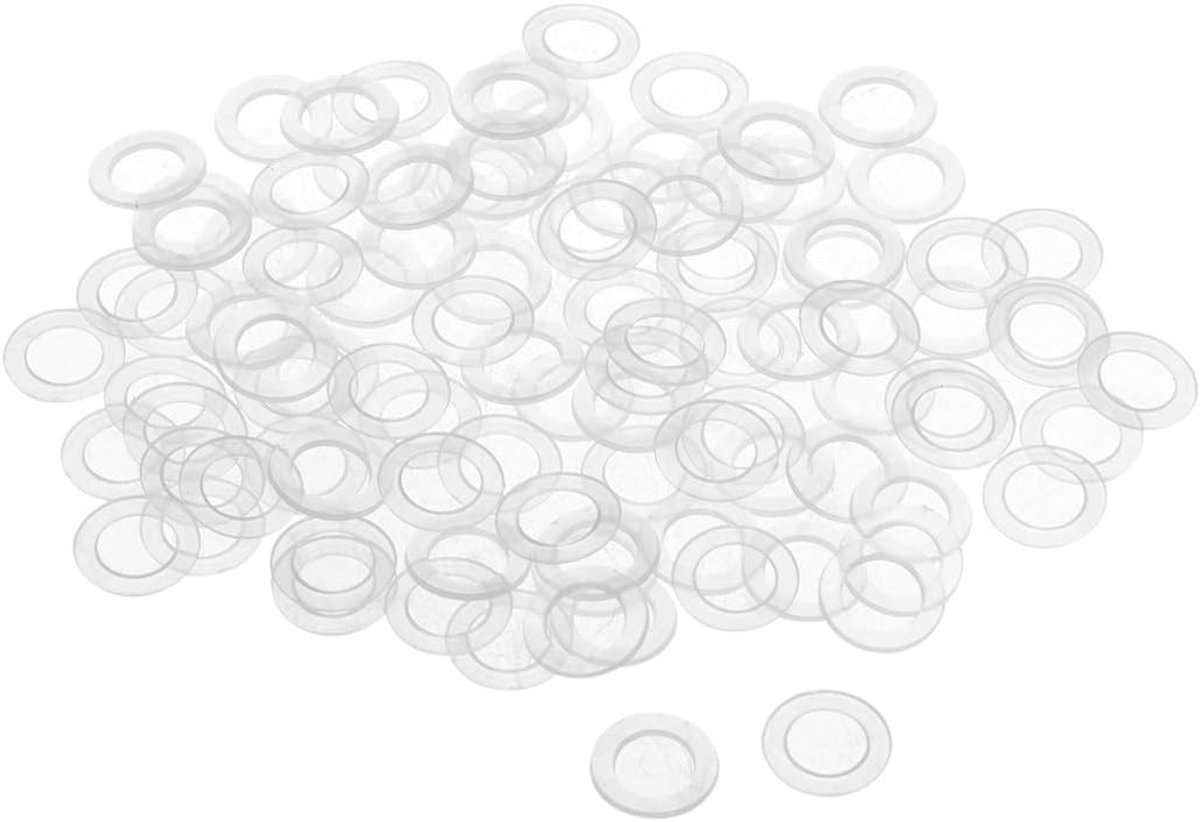 Platte ringen M3 bouten 8 mm OD 1 mm dik helder M8x13mmx0.8mm